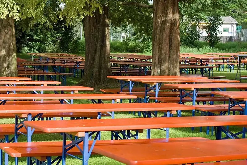 Bierbänke für catering